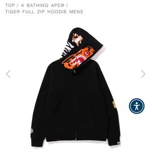 Bape Men’s Zip-up Size Medium.